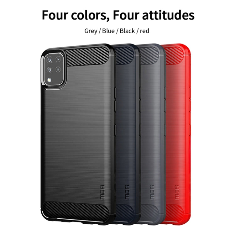 For LG K42 MOFI Gentleness Brushed Carbon Fiber Soft TPU Case(Red) - LG by MOFI | Online Shopping South Africa | PMC Jewellery