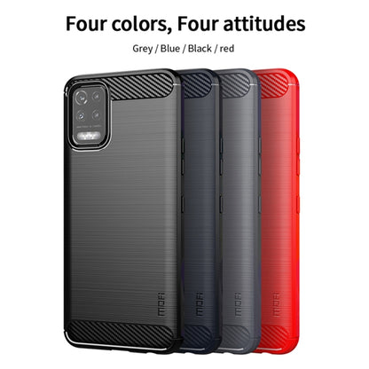 For LG K52 / K62 / K62+ / Q52 / Q62  MOFI Gentleness Brushed Carbon Fiber Soft TPU Case(Black) - LG by MOFI | Online Shopping South Africa | PMC Jewellery