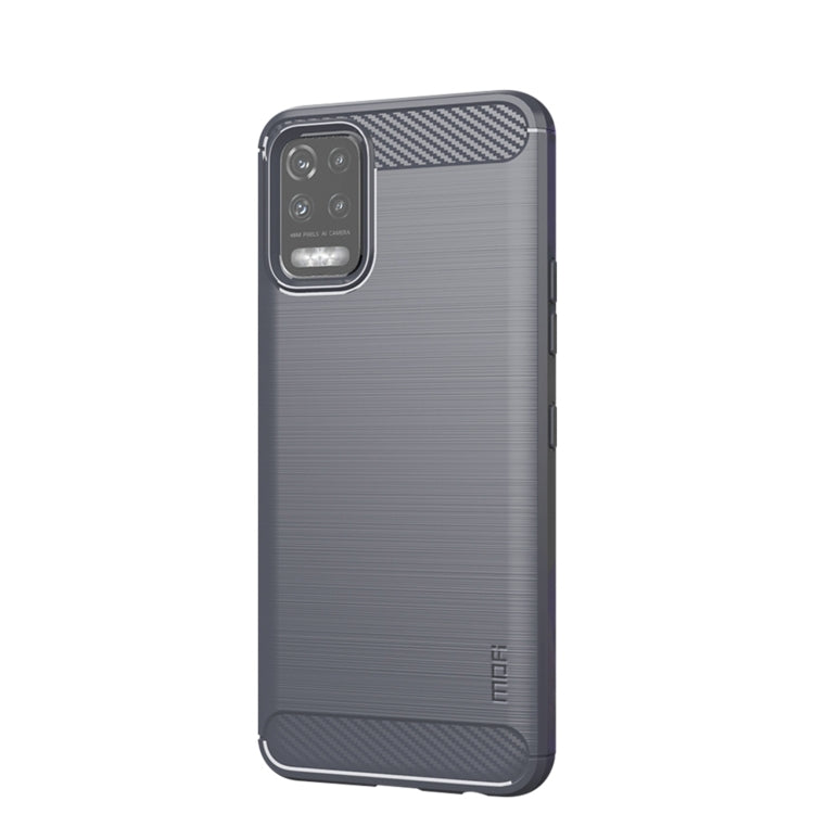 For LG K52 / K62 / K62+ / Q52 / Q62  MOFI Gentleness Brushed Carbon Fiber Soft TPU Case(Gray) - LG by MOFI | Online Shopping South Africa | PMC Jewellery