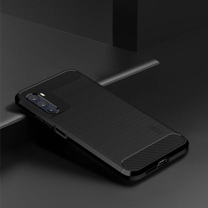 For Motorola Moto G200 5G / Edge S30 MOFI Gentleness Brushed Carbon Fiber Soft TPU Case(Black) - Motorola Cases by MOFI | Online Shopping South Africa | PMC Jewellery