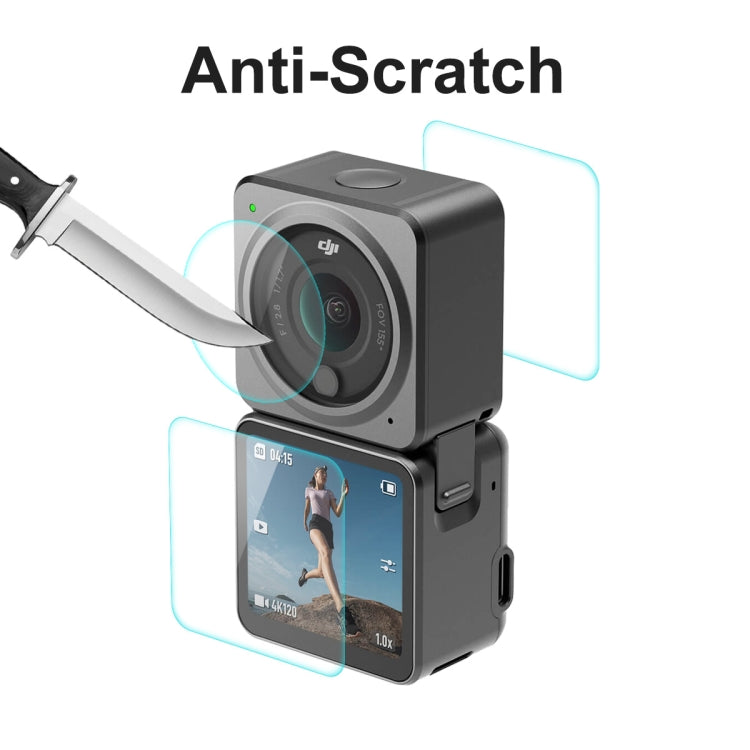 For DJI Action 2 ENKAY 0.2mm 9H Tempered Glass Screen Film, Version:Dual-Screen Combo -  by ENKAY | Online Shopping South Africa | PMC Jewellery | Buy Now Pay Later Mobicred