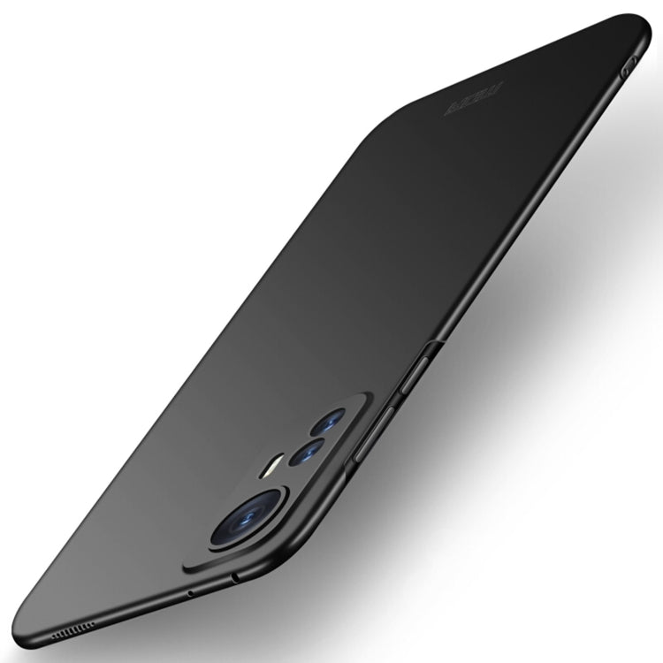 For Xiaomi 12 / 12X MOFI Frosted PC Ultra-thin Hard Phone Case(Black) - Xiaomi Cases by MOFI | Online Shopping South Africa | PMC TechLife | Buy Now Pay Later Mobicred
