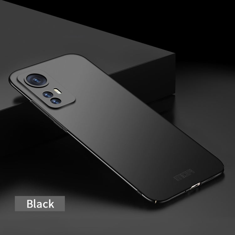 For Xiaomi 12 / 12X MOFI Frosted PC Ultra-thin Hard Phone Case(Black) - Xiaomi Cases by MOFI | Online Shopping South Africa | PMC Jewellery | Buy Now Pay Later Mobicred