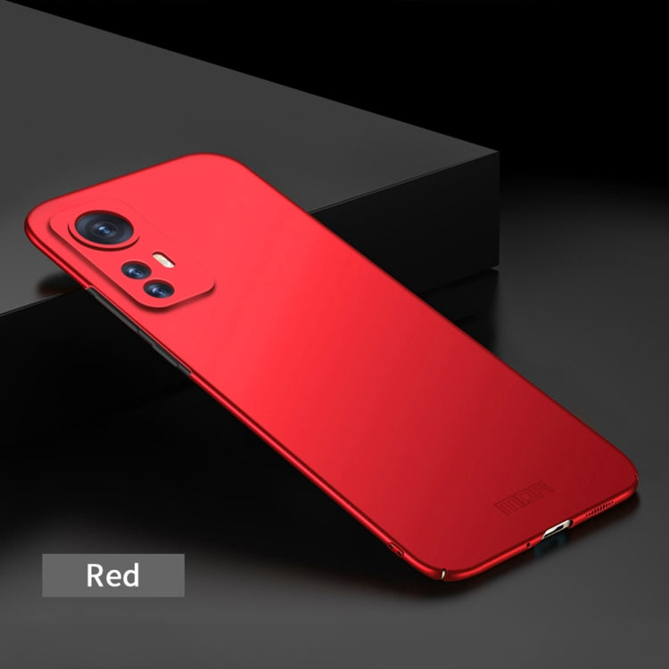 For Xiaomi 12 / 12X MOFI Frosted PC Ultra-thin Hard Phone Case(Red) - Xiaomi Cases by MOFI | Online Shopping South Africa | PMC TechLife