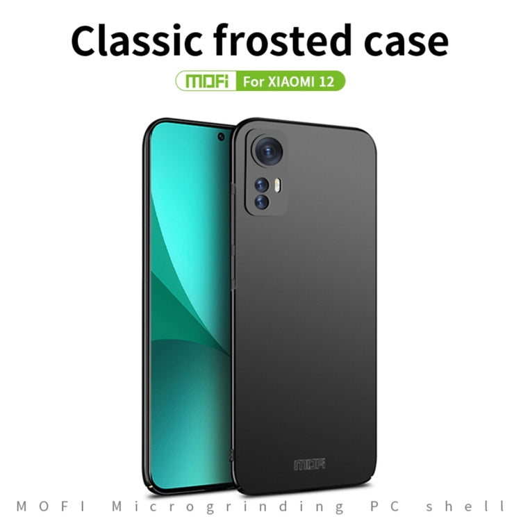 For Xiaomi 12 / 12X MOFI Frosted PC Ultra-thin Hard Phone Case(Red) - Xiaomi Cases by MOFI | Online Shopping South Africa | PMC TechLife