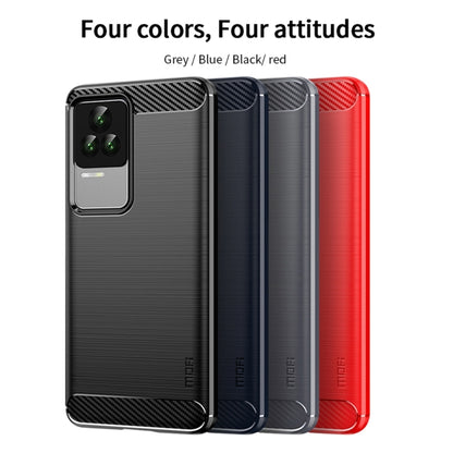 For Xiaomi Redmi K50 / K50 Pro MOFI Gentleness Brushed Carbon Fiber Soft TPU Case(Black) - Xiaomi Cases by MOFI | Online Shopping South Africa | PMC Jewellery