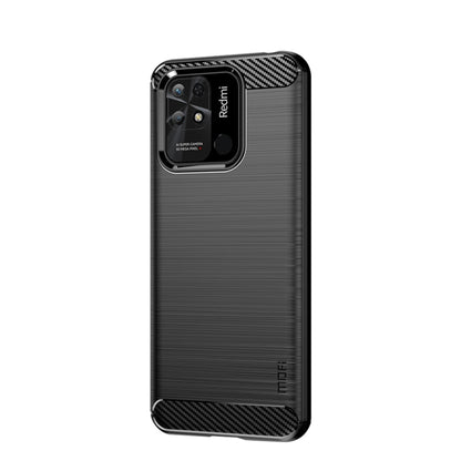 For Xiaomi Redmi 10C MOFI Gentleness Brushed Carbon Fiber Soft TPU Case(Black) - Xiaomi Cases by MOFI | Online Shopping South Africa | PMC Jewellery