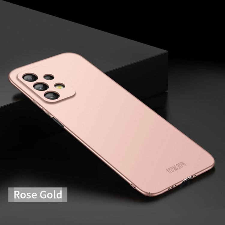 For Samsung Galaxy A73 5G MOFI Frosted PC Ultra-thin Hard Phone Case(Rose gold) - Galaxy Phone Cases by MOFI | Online Shopping South Africa | PMC TechLife | Buy Now Pay Later Mobicred