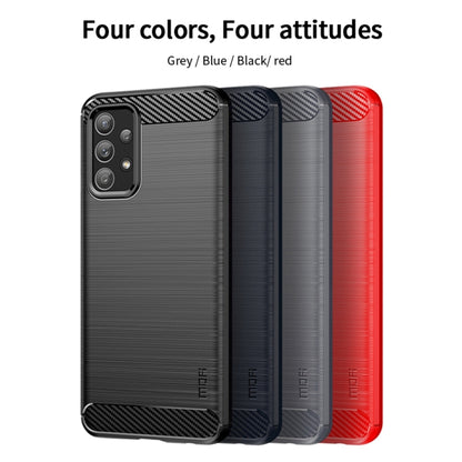 For Samsung Galaxy A23 / M23 / F23 MOFI Gentleness Series Brushed Texture Carbon Fiber Soft TPU Case(Gray) - Galaxy Phone Cases by MOFI | Online Shopping South Africa | PMC Jewellery