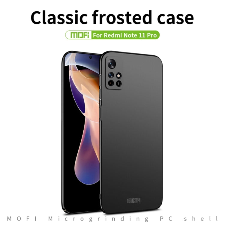 For Xiaomi Redmi Note 11 Pro 5G / Note 11 Pro+ 5G MOFI Frosted PC Ultra-thin Hard  Phone Case(Black) - free shipping - PMC TechLife - Order now!
