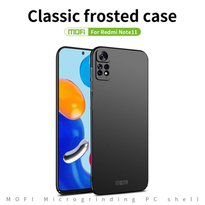 For Xiaomi Redmi Note 11 Global MOFI Frosted PC Ultra-thin Hard  Phone Case(Gold) - Xiaomi Cases by MOFI | Online Shopping South Africa | PMC Jewellery