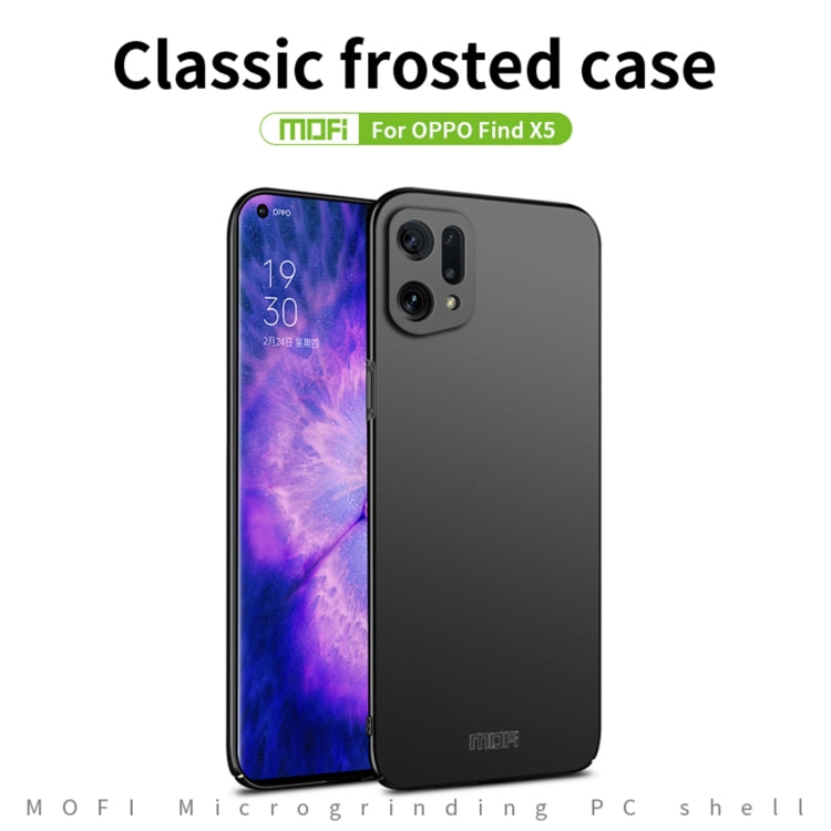 For OPPO Find X5 MOFI Frosted PC Ultra-thin Hard Case(Gold) - free shipping - PMC TechLife - Order now!