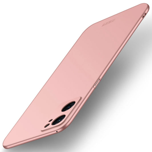 For OPPO Reno7 4G / F21 Pro 4G MOFI Frosted PC Ultra-thin Hard Case(Rose Gold) - OPPO Cases by MOFI | Online Shopping South Africa | PMC Jewellery