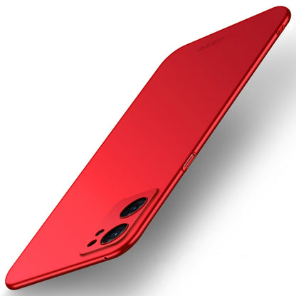 For OPPO Find X5 Lite / Reno7 Global MOFI Frosted PC Ultra-thin Hard Case(Red) - OPPO Cases by MOFI | Online Shopping South Africa | PMC Jewellery