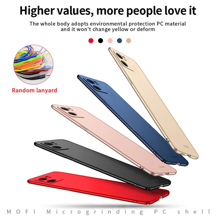 For OPPO Reno7 4G / F21 Pro 4G MOFI Frosted PC Ultra-thin Hard Case(Black) - free shipping - PMC TechLife - Order now!