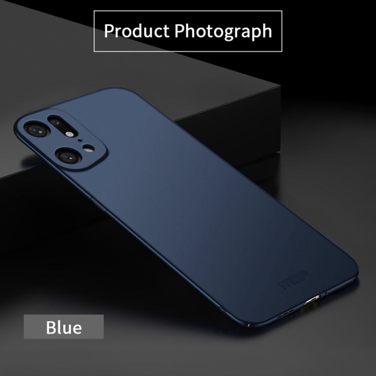 For OPPO Find X5 Pro MOFI Frosted PC Ultra-thin Hard Case(Blue) -  by MOFI | Online Shopping South Africa | PMC TechLife | Buy Now Pay Later Mobicred