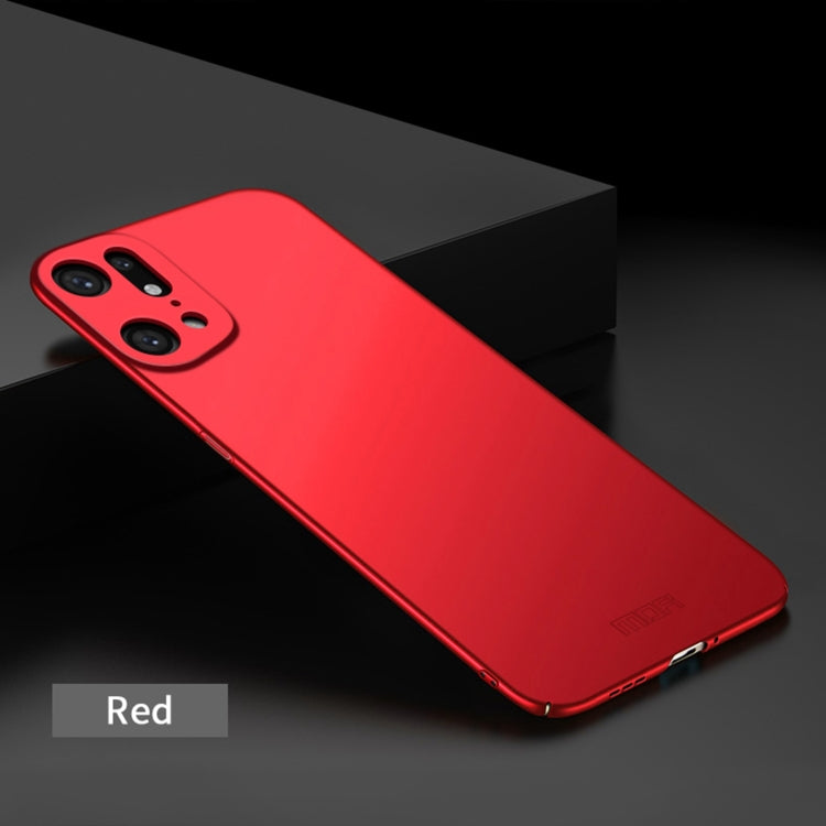 For OPPO Find X5 Pro MOFI Frosted PC Ultra-thin Hard Case(Red) -  by MOFI | Online Shopping South Africa | PMC Jewellery