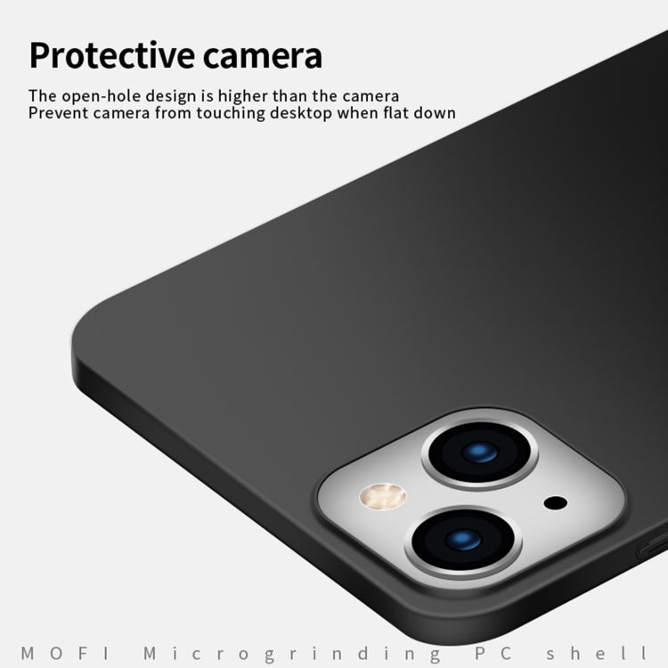 For iPhone 14 MOFI Frosted PC Ultra-thin Hard Case (Black) - iPhone 14 Cases by MOFI | Online Shopping South Africa | PMC TechLife
