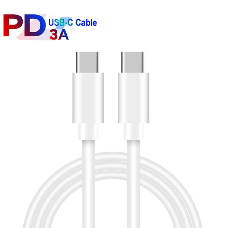 PD 35W Dual USB-C / Type-C Ports Charger with 2m Type-C to Type-C Data Cable, EU Plug - USB Charger by PMC TechLife | Online Shopping South Africa | PMC TechLife | Buy Now Pay Later Mobicred