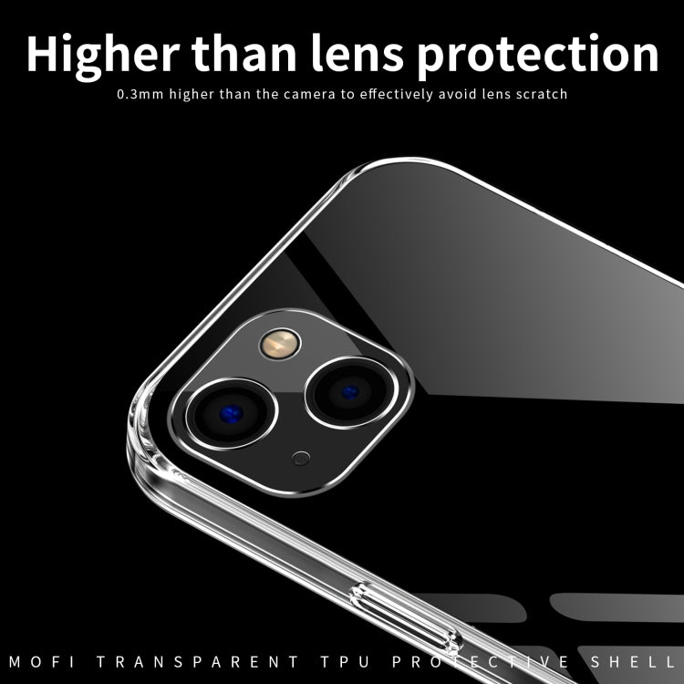 For iPhone 13 MOFI Ming Series Ultra-thin TPU Phone Case(Transparent) - iPhone 13 Cases by MOFI | Online Shopping South Africa | PMC Jewellery