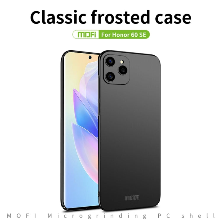 For Honor 60 SE MOFI Frosted PC Ultra-thin Hard Case(Black) - Honor Cases by MOFI | Online Shopping South Africa | PMC TechLife