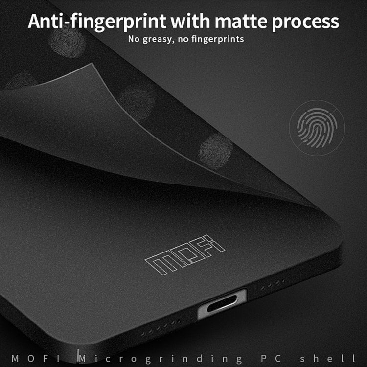 For iPhone 14 Plus  MOFI Fandun Series Frosted PC Ultra-thin Phone Case(Black) - free shipping - PMC TechLife - Order now!