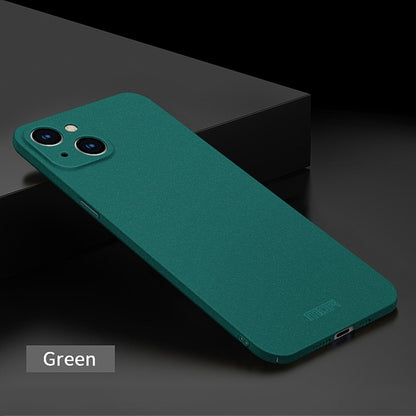 For iPhone 14 Plus  MOFI Fandun Series Frosted PC Ultra-thin Phone Case(Green) - iPhone 14 Plus Cases by MOFI | Online Shopping South Africa | PMC Jewellery