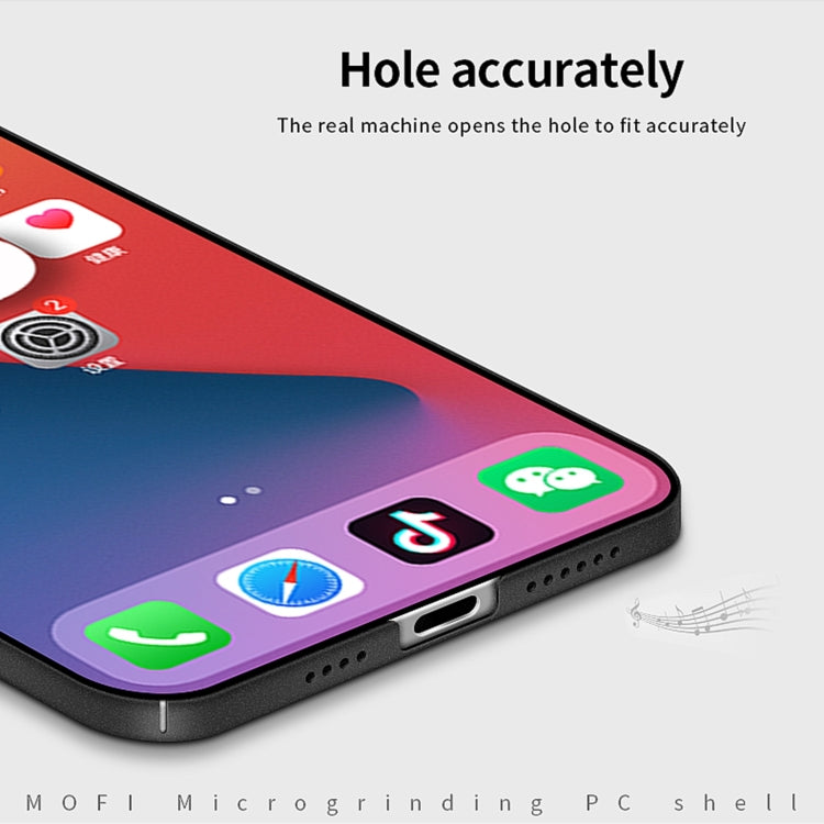 For iPhone 14 Pro Max MOFI Fandun Series Frosted PC Ultra-thin Phone Case(Black) - free shipping - PMC TechLife - Order now!