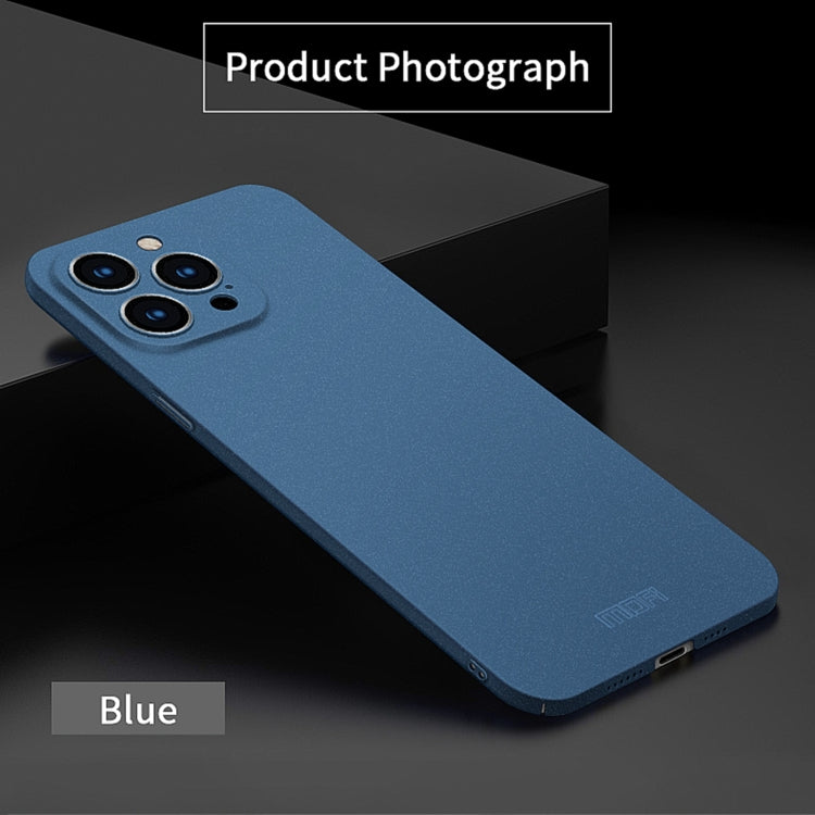 For iPhone 14 Pro Max MOFI Fandun Series Frosted PC Ultra-thin Phone Case(Blue) - iPhone 14 Pro Max Cases by MOFI | Online Shopping South Africa | PMC Jewellery