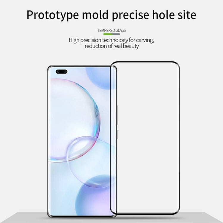 For Honor 70 MOFI 9H 3D Hot Bending Tempered Glass Film(Black) - Honor Tempered Glass by MOFI | Online Shopping South Africa | PMC TechLife