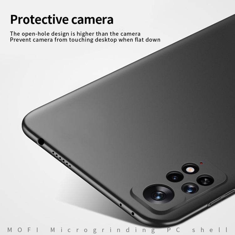 For Xiaomi Redmi Note 11E Pro MOFI Frosted PC Ultra-thin Hard Case(Gold) - Xiaomi Cases by MOFI | Online Shopping South Africa | PMC Jewellery