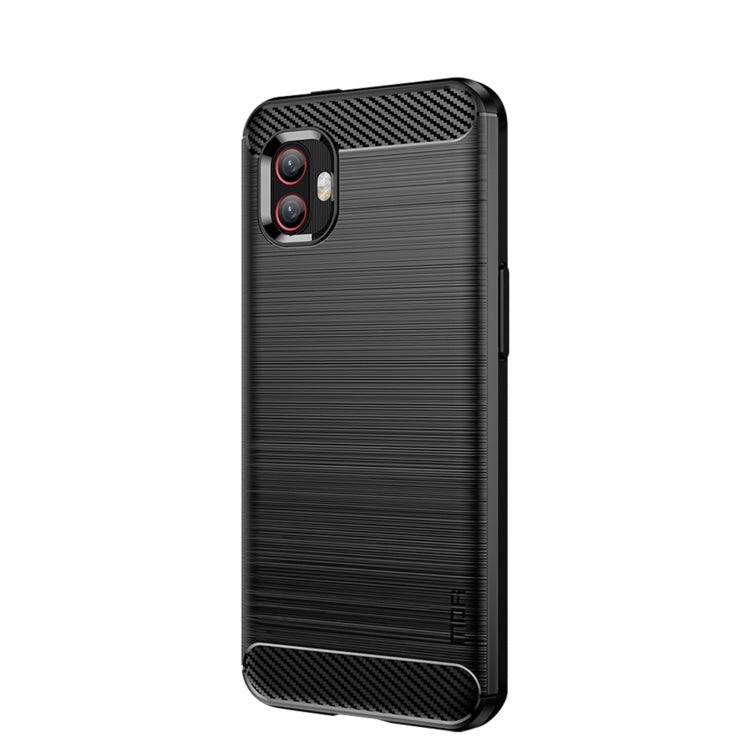 For Samsung Galaxy Xcover6 Pro / Xcover Pro 2 MOFI Gentleness Brushed Carbon Fiber Soft TPU Case(Black) -  by MOFI | Online Shopping South Africa | PMC Jewellery | Buy Now Pay Later Mobicred