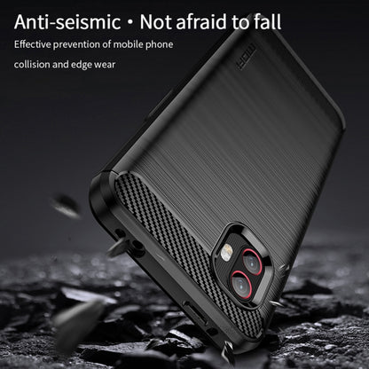 For Samsung Galaxy Xcover6 Pro / Xcover Pro 2 MOFI Gentleness Brushed Carbon Fiber Soft TPU Case(Red) -  by MOFI | Online Shopping South Africa | PMC Jewellery | Buy Now Pay Later Mobicred