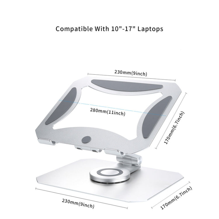 BONERUY L02 Laptop Stand 360 Degrees Rotating Dissipation Heat Aluminum Alloly Holder - Laptop Stand by BONERUY | Online Shopping South Africa | PMC Jewellery | Buy Now Pay Later Mobicred