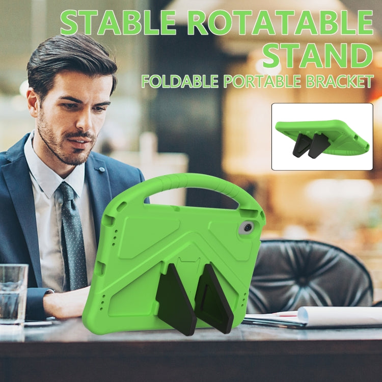 For Lenovo Tab M10 Plus 10.6 3rd Gen TB125FU 2022 EVA Shockproof Tablet Case with Holder(Green) - Lenovo by PMC TechLife | Online Shopping South Africa | PMC TechLife | Buy Now Pay Later Mobicred