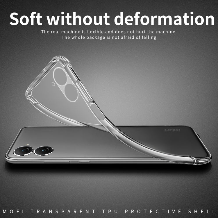 For Asus Zenfone9 MOFI Ming Series Ultra-thin TPU Phone Case(Transparent) - ASUS Cases by MOFI | Online Shopping South Africa | PMC Jewellery