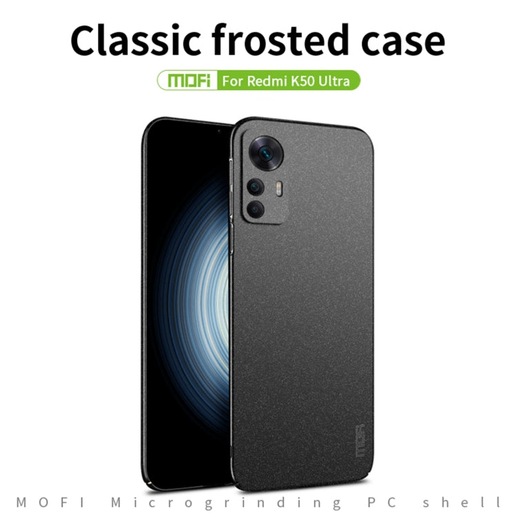 For Xiaomi 12T / 12T Pro / Redmi K50 Ultra MOFI Frosted PC Ultra-thin Hard Phone Case(Green) - Xiaomi Cases by MOFI | Online Shopping South Africa | PMC Jewellery