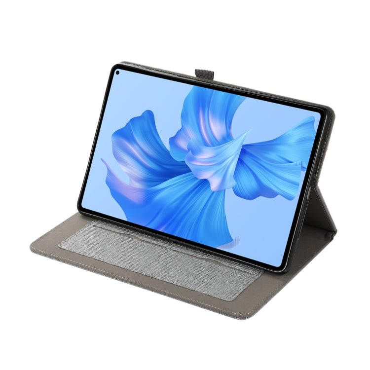 For Huawei MatePad Pro 11 2022  Fabric Leather Tablet Case(Grey) - Huawei by PMC TechLife | Online Shopping South Africa | PMC TechLife | Buy Now Pay Later Mobicred