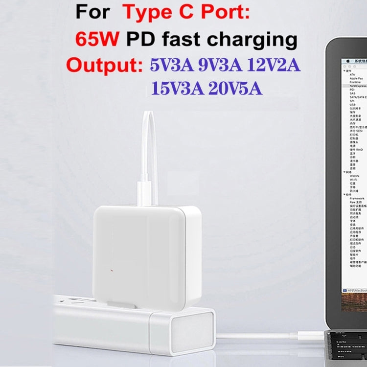 GaN 100W Dual USB + Dual USB-C/Type-C Multi Port Charger with 2m Type-C to Type-C Data Cable Set US / UK Plug - Cable & Adapter by PMC Jewellery | Online Shopping South Africa | PMC Jewellery | Buy Now Pay Later Mobicred