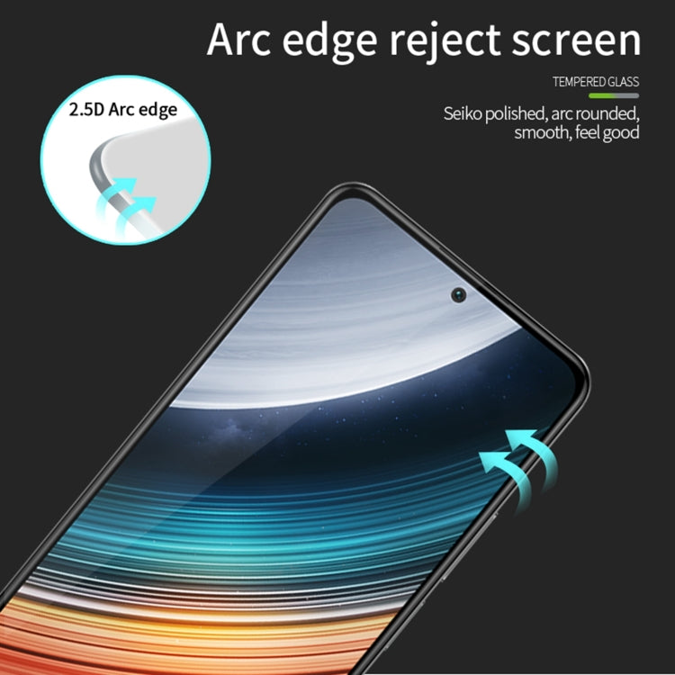 For Xiaomi Redmi K50 Ultra MOFI 9H 2.5D Full Screen Tempered Glass Film(Black) -  by MOFI | Online Shopping South Africa | PMC Jewellery