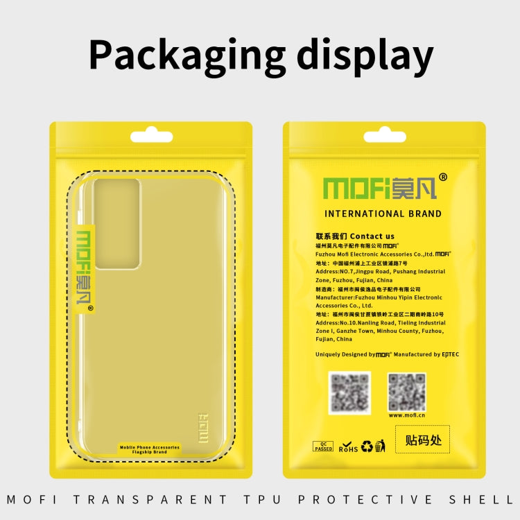 For Xiaomi 12T / 12T Pro MOFI Ming Series Ultra-thin TPU Phone Case(Transparent) - Xiaomi Cases by MOFI | Online Shopping South Africa | PMC Jewellery