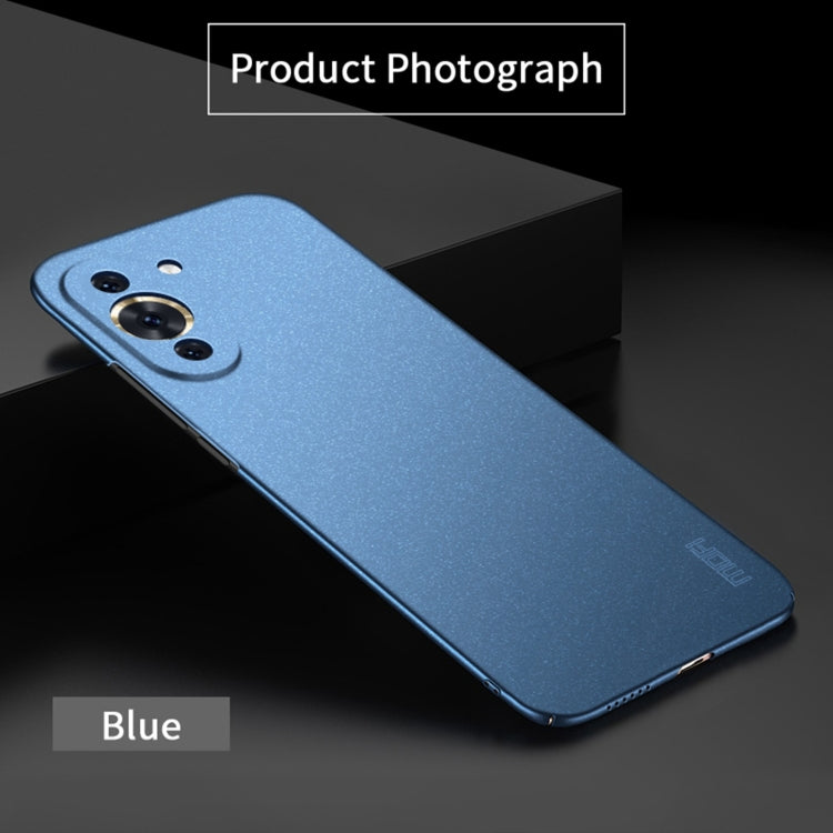 For Huawei Nova 10 Pro MOFI Fandun Series Frosted PC Ultra-thin Phone Case(Blue) - Huawei Cases by MOFI | Online Shopping South Africa | PMC Jewellery