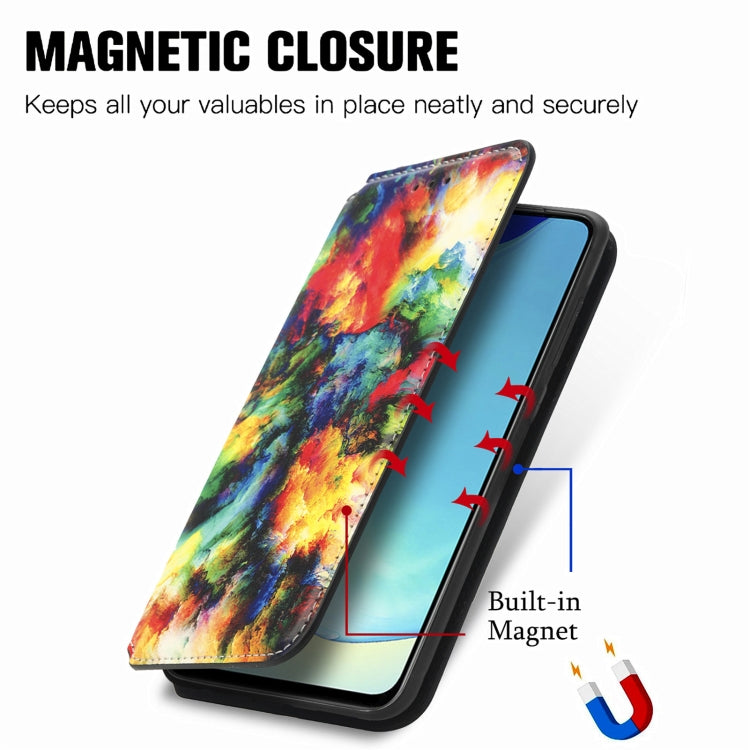 For vivo V25 CaseNeo Colorful Magnetic Leather Phone Case(Colorful Cloud) - vivo Cases by PMC Jewellery | Online Shopping South Africa | PMC Jewellery