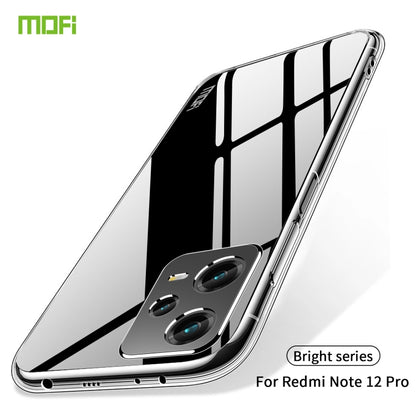 For XiaomiRedmi Note 12 Pro 5G China MOFI Ming Series Ultra-thin TPU Phone Case(Transparent) - Note 12 Pro Cases by MOFI | Online Shopping South Africa | PMC Jewellery