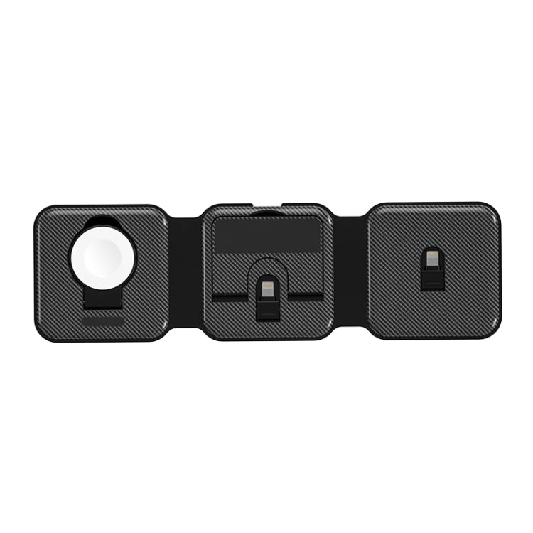 A75 Folding 3 in 1 Wireless Charger Suitable for Apple Watch Mobile Phone Headset(White) - Wireless Charger by PMC TechLife | Online Shopping South Africa | PMC TechLife