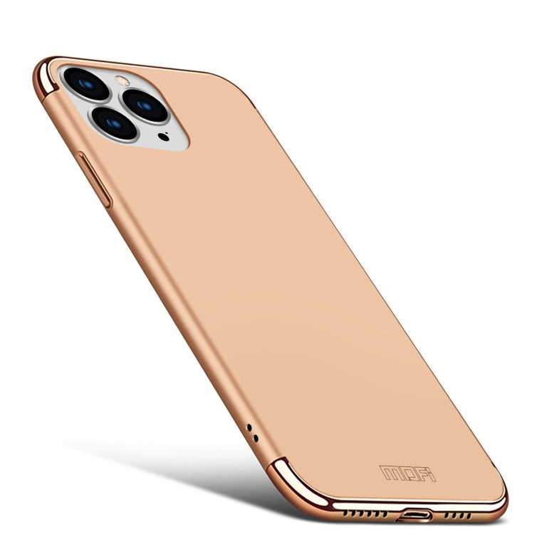 For iPhone 14 Pro MOFI Yatun Series 3 in 1 Stitching PC Phone Case(Gold) - iPhone 14 Pro Cases by MOFI | Online Shopping South Africa | PMC Jewellery