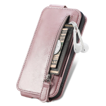 For Xiaomi Redmi K70E Zipper Wallet Vertical Flip Leather Phone Case(Pink) - K70E Cases by PMC Jewellery | Online Shopping South Africa | PMC Jewellery | Buy Now Pay Later Mobicred