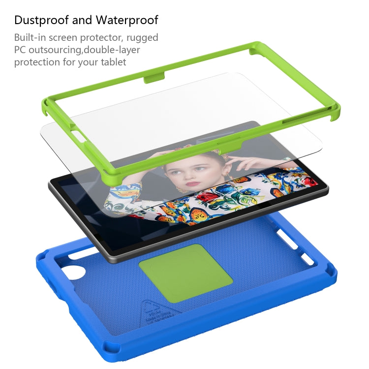 For Samsung Galaxy Tab A9 8.7 X110/X115 EVA Hybrid PC Shockproof Tablet Case with Frame(Blue) - Galaxy Tab A9 by PMC Jewellery | Online Shopping South Africa | PMC Jewellery