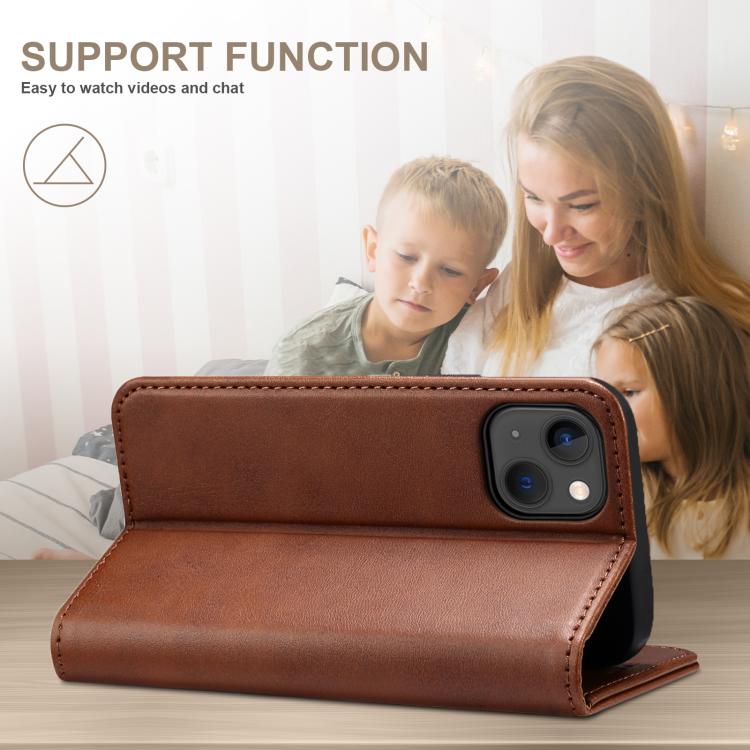 For Samsung Galaxy S25+ 5G Suteni Calf Texture Horizontal Flip Leather Phone Case(Brown) - Galaxy S25+ 5G Cases by Suteni | Online Shopping South Africa | PMC Jewellery | Buy Now Pay Later Mobicred