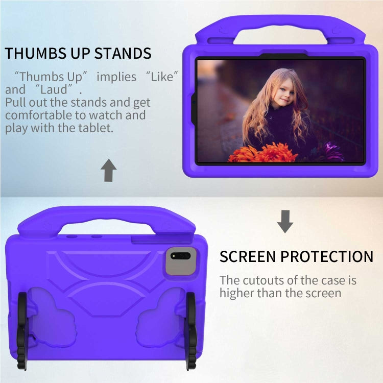 For  Lenovo Tab M11 /Xiaoxin Pad 11 2024 Thumb Bracket EVA Shockproof Tablet Case(Purple) - Lenovo by PMC Jewellery | Online Shopping South Africa | PMC Jewellery | Buy Now Pay Later Mobicred